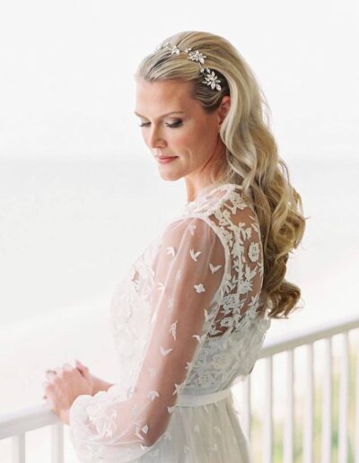 bridal hair and wedding makeup Kaity - Balcony